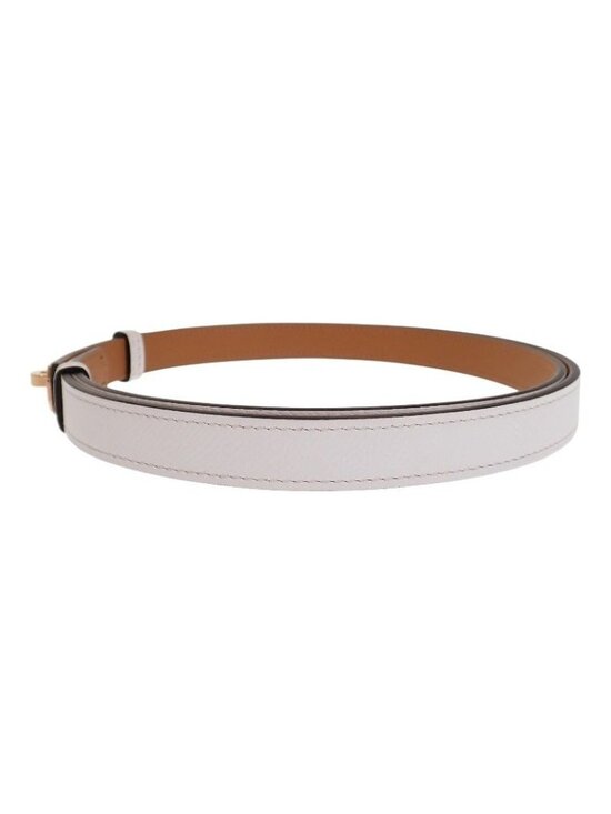 Hermes Kelly 18 Slim Belt Veau Epsom White Pink Gold SA main image 4